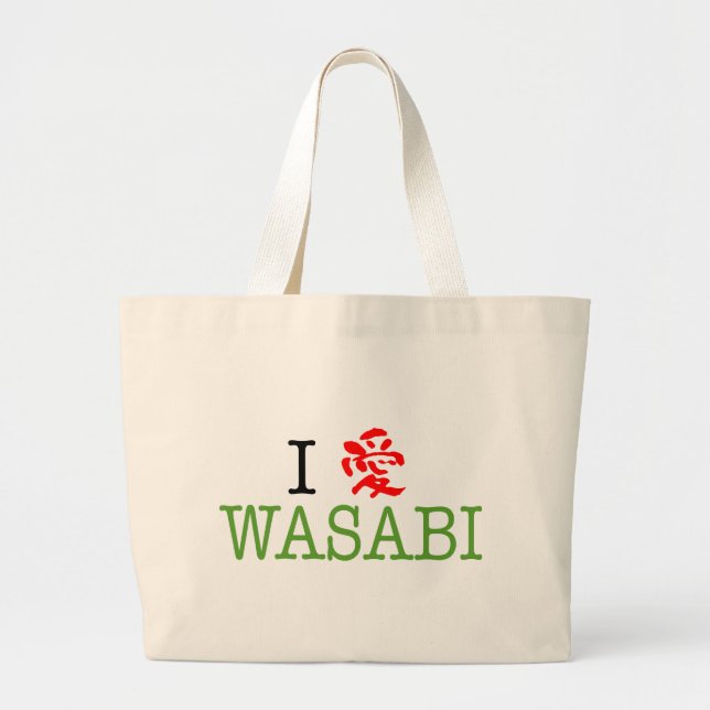 Grand Tote Bag I Love Wasabi (Devant)