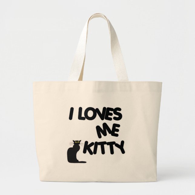 Grand Tote Bag I m'aime Kitty (Devant)