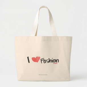 Grand Tote Bag I pourpre de mode de coeur