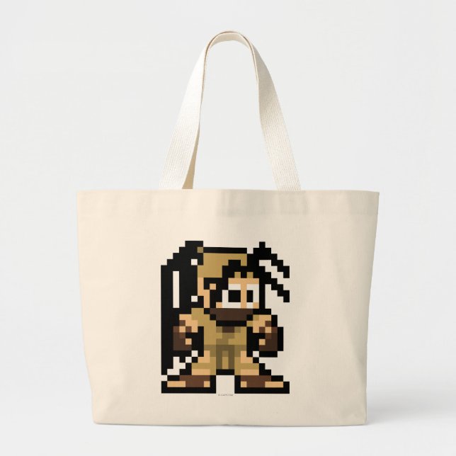 Grand Tote Bag Ibuki à 8 bits (Devant)