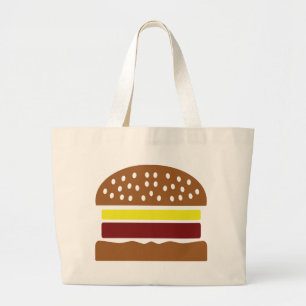 Grand Tote Bag icône hamburger