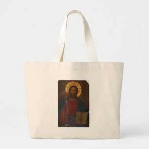 GRAND TOTE BAG ICÔNE ORTHODOXE GRECQUE VINTAGE