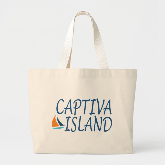 Grand Tote Bag Île de Captiva (Devant)