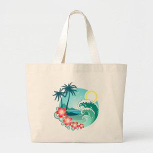 Grand Tote Bag Île hawaïenne 2