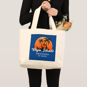 Grand Tote Bag Îles Vierges américaines Tropical Sunset St. Croix