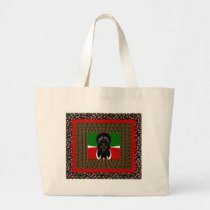 Grand Tote Bag Impression d'art Jambo Kenya