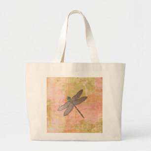 Grand Tote Bag Impressions roses libellule