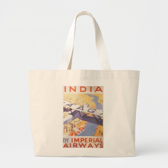 Grand Tote Bag Inde par Imperial Airways (Devant)