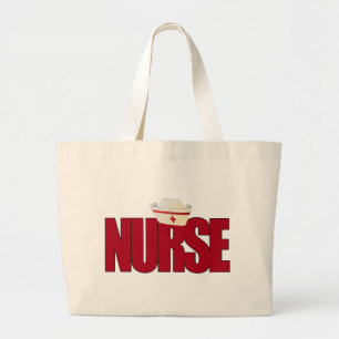 Grand Tote Bag INFIRMIÈRE BIGRED avec le casquette
