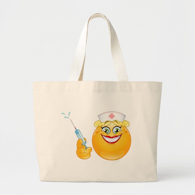 Grand Tote Bag infirmière émoji (Devant)