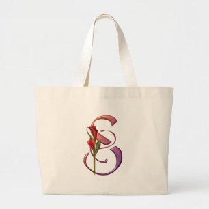Grand Tote Bag Initiale colorée S de calla