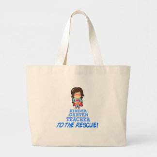 Grand Tote Bag Institutrice gardienne, professeur de superhéros