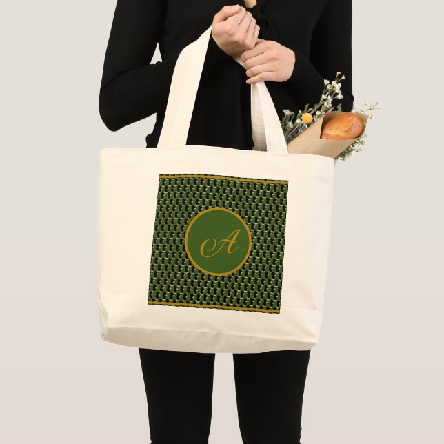 Grand Tote Bag Irrésistible Crème de glace Fondu Macha Saupoudrer (Devant (produit))