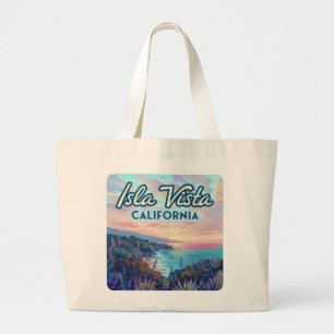 Grand Tote Bag Isla Vista Californie Père Noël Barbara Goleta Col