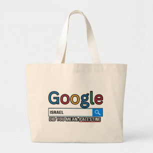 Grand Tote Bag israël, tu voulais dire la Palestine research grag
