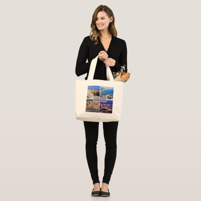 Grand Tote Bag IT2027 Europe - Italie - Sardaigne - Cagliari - Ha (Devant (modèle))