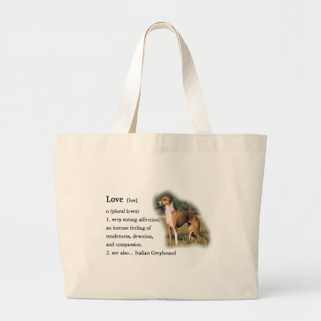 Grand Tote Bag Italian Greyhound Art Toxits (Devant)