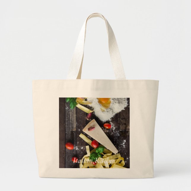Grand Tote Bag Italien - Personnaliser le texte (Devant)