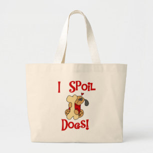 Grand Tote Bag J'abîme des T-shirts et des cadeaux de chiens