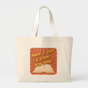Grand Tote Bag J'Ai Obtenu L'Auteur De L'Histoire Slogan Promotio