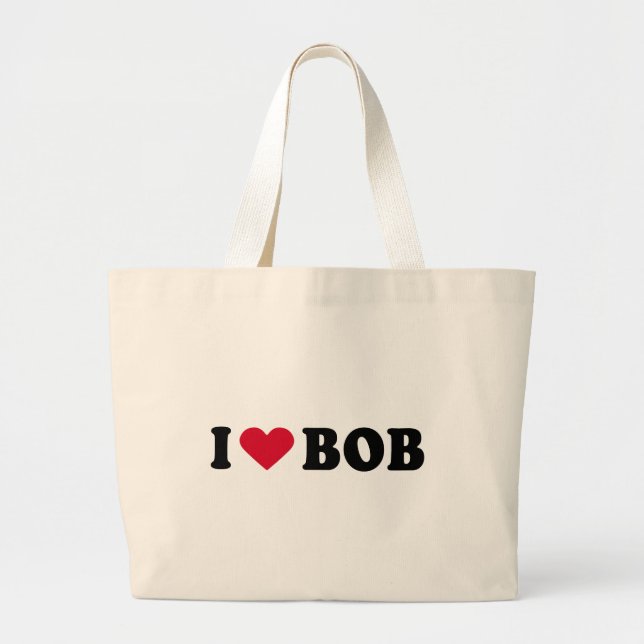 GRAND TOTE BAG J'AIME BOB (Devant)