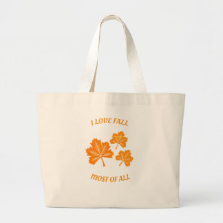 Grand Tote Bag J'Aime La Chute La Plupart De Tous