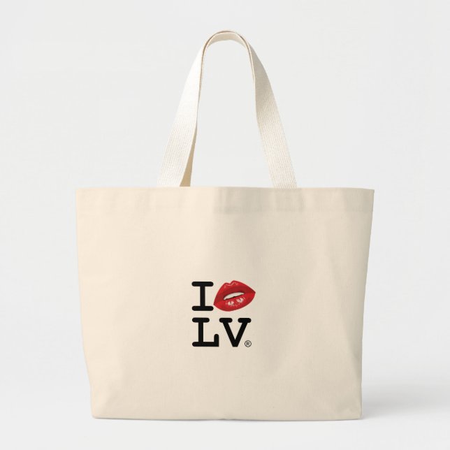 GRAND TOTE BAG J'AIME LE BAISER DE BT (Devant)