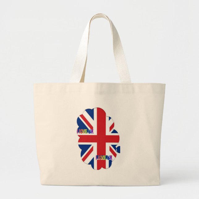 GRAND TOTE BAG J'AIME LE ROYAUME-UNI (Devant)
