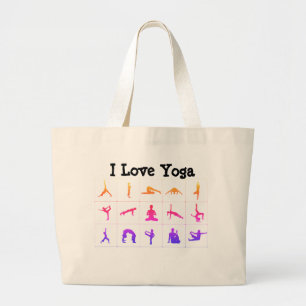 Grand Tote Bag J'aime le yoga