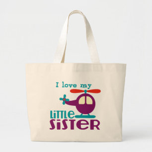 Grand Tote Bag J'aime ma petite soeur