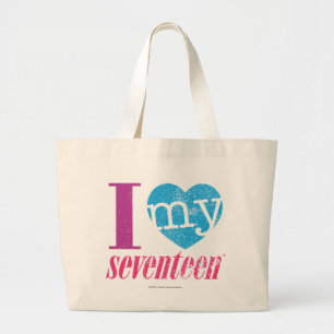 Grand Tote Bag J'aime mon Aqua 17