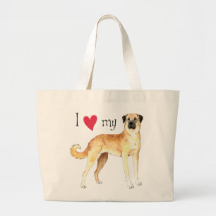 Grand Tote Bag J'aime mon berger anatolien