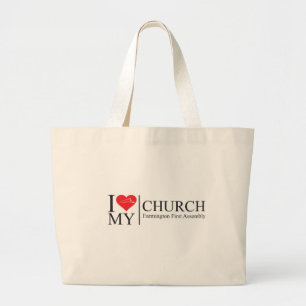 Grand Tote Bag J'aime mon église