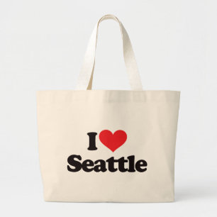 Grand Tote Bag J'aime Seattle