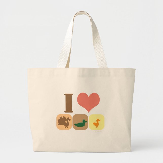 Grand Tote Bag J'Aime Turducken ! (Devant)