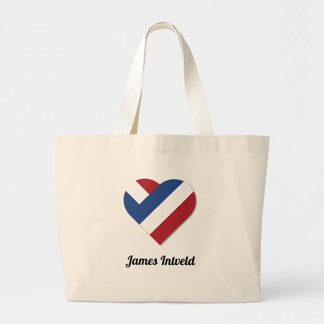 Grand Tote Bag James Intveld with Netherlands Heart (Devant)