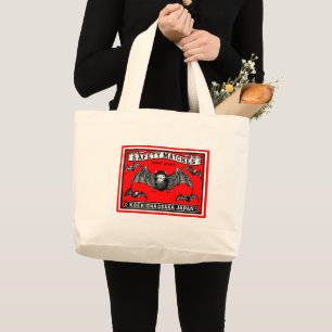 Grand Tote Bag Japonais La Sécurité Correspond À Art Bats
