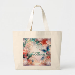Grand Tote Bag Jardin enchanté