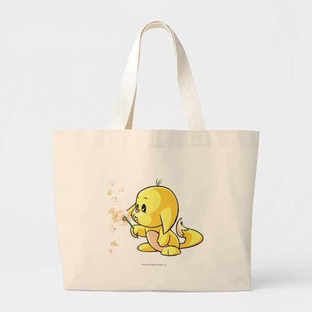 Grand Tote Bag Jaune de Kacheek (Devant)