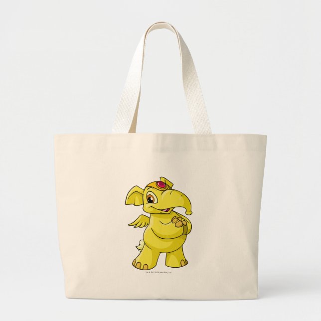 Grand Tote Bag Jaune d'Elephante (Devant)