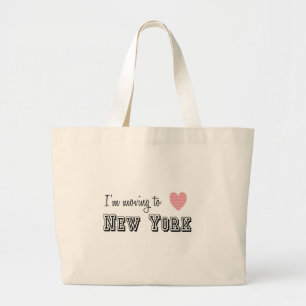 Grand Tote Bag Je déménage à New York