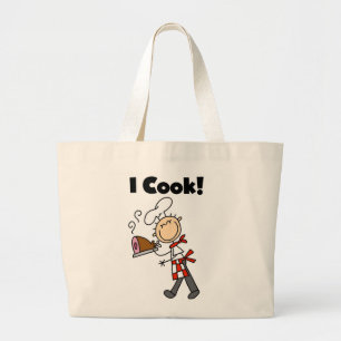 Grand Tote Bag Je fais cuire - le chef masculin