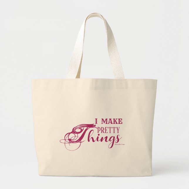 Grand Tote Bag Je Fais De Jolies Choses Fourre-tout (Devant)