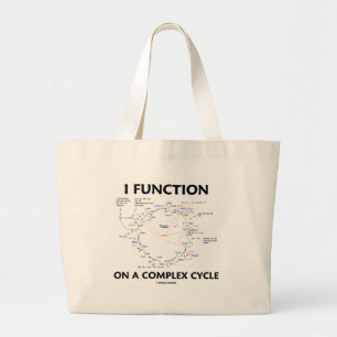 Grand Tote Bag Je fonctionne sur un cycle complexe (l'humour de