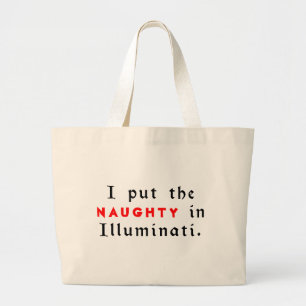 Grand Tote Bag Je Mets Le Vilain Dans Illuminati