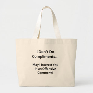 Grand Tote Bag Je ne fais pas de compléments