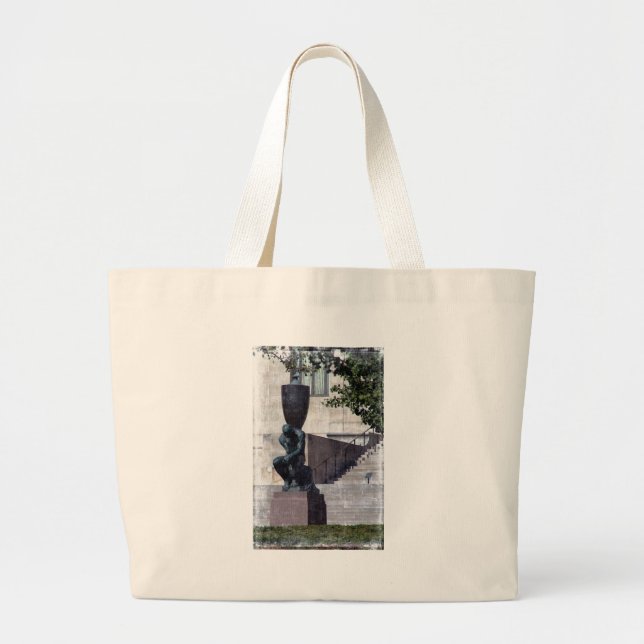 Grand Tote Bag Je pense à Kansas City (Devant)