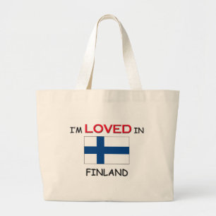 Grand Tote Bag Je suis aimé en FINLANDE