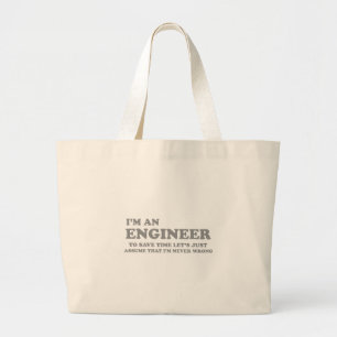 Grand Tote Bag Je suis ingénieur
