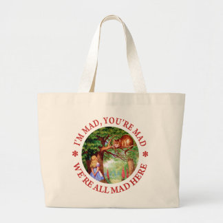 Grand Tote Bag Je suis Mad, vous êtes Mad, nous ; tous Mad ici !